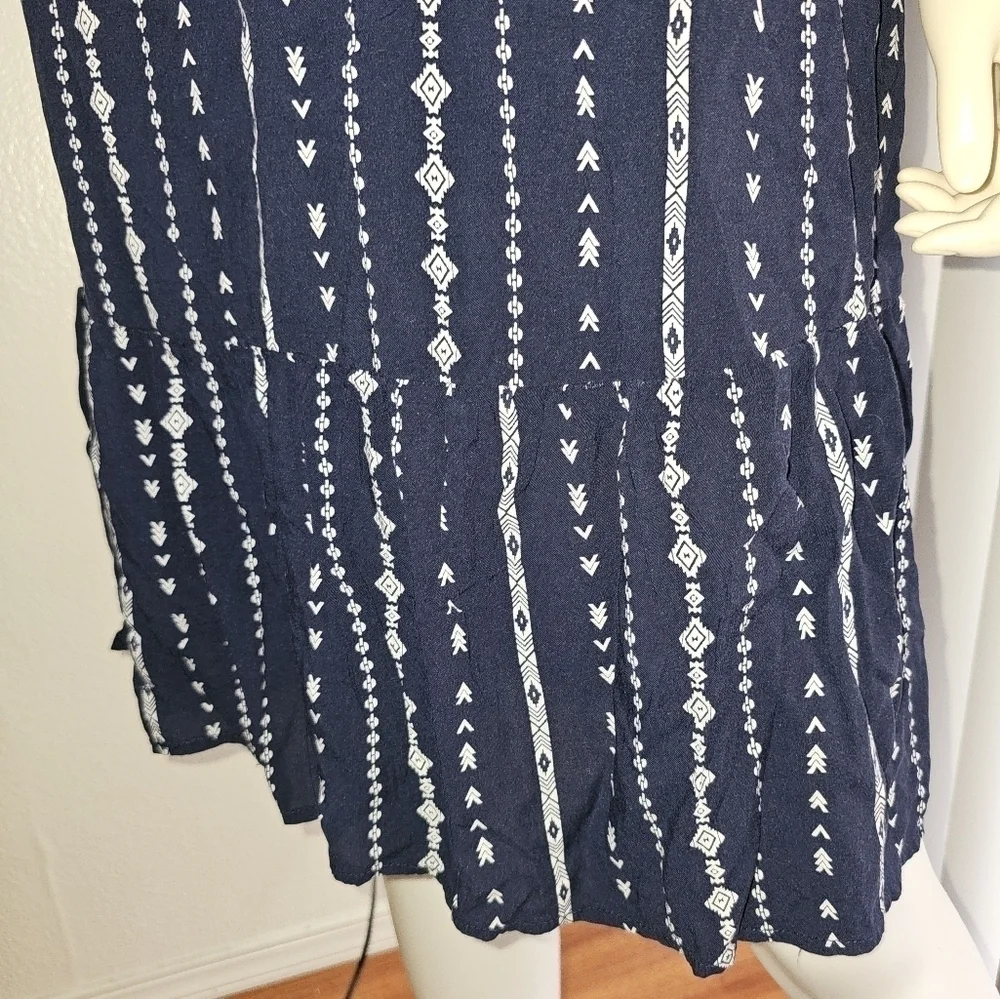 Tribal Print Drawstring Dress - Picture 8 of 12